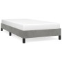 Estructura de cama de terciopelo gris claro 90x190 cm de vidaXL, Camas y somieres - Ref: Foro24-346946, Precio: 79,84 €, Desc...