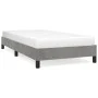 Light gray velvet bed frame 90x190 cm by vidaXL, Beds and slatted bases - Ref: Foro24-346946, Price: 81,81 €, Discount: %