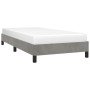 Estructura de cama de terciopelo gris claro 90x190 cm de vidaXL, Camas y somieres - Ref: Foro24-346946, Precio: 79,84 €, Desc...
