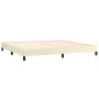 Cream synthetic leather bed frame 200x200 cm by vidaXL, Beds and slatted bases - Ref: Foro24-346924, Price: 105,22 €, Discoun...