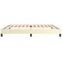 Cream synthetic leather bed frame 200x200 cm by vidaXL, Beds and slatted bases - Ref: Foro24-346924, Price: 105,22 €, Discoun...