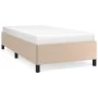 Cappuccino synthetic leather bed frame 80x200 cm by vidaXL, Beds and slatted bases - Ref: Foro24-347220, Price: 82,80 €, Disc...
