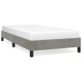 Light gray velvet bed frame 90x200 cm by vidaXL, Beds and slatted bases - Ref: Foro24-346952, Price: 80,22 €, Discount: %