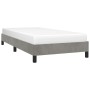 Light gray velvet bed frame 90x200 cm by vidaXL, Beds and slatted bases - Ref: Foro24-346952, Price: 80,22 €, Discount: %