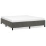 Estructura de cama de terciopelo gris oscuro 160x200 cm de vidaXL, Camas y somieres - Ref: Foro24-347331, Precio: 120,50 €, D...