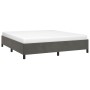Estructura de cama de terciopelo gris oscuro 160x200 cm de vidaXL, Camas y somieres - Ref: Foro24-347331, Precio: 120,50 €, D...