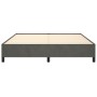 Estructura de cama de terciopelo gris oscuro 160x200 cm de vidaXL, Camas y somieres - Ref: Foro24-347331, Precio: 120,50 €, D...