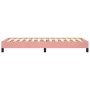Pink velvet bed frame 100x200 cm by vidaXL, Beds and slatted bases - Ref: Foro24-346963, Price: 71,95 €, Discount: %