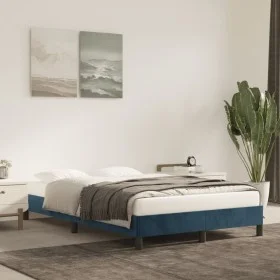 Blauer Samtbettrahmen 120x200 cm von vidaXL, Betten und Lattenroste - Ref: Foro24-346968, Preis: 105,39 €, Rabatt: %