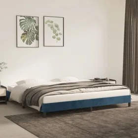 Blauer Samtbettrahmen 200x200 cm von vidaXL, Betten und Lattenroste - Ref: Foro24-346998, Preis: 111,86 €, Rabatt: %