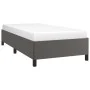 Gray synthetic leather bed frame 100x200 cm by vidaXL, Beds and slatted bases - Ref: Foro24-347237, Price: 93,04 €, Discount: %