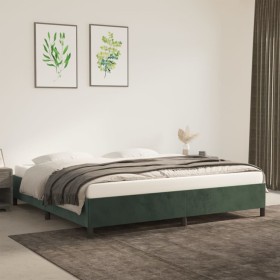 Green velvet bed frame 200x200 cm by vidaXL, Beds and slatted bases - Ref: Foro24-347345, Price: 136,27 €, Discount: %