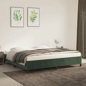 Green velvet bed frame 200x200 cm by vidaXL, Beds and slatted bases - Ref: Foro24-347345, Price: 134,20 €, Discount: %