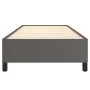 Gray synthetic leather bed frame 100x200 cm by vidaXL, Beds and slatted bases - Ref: Foro24-347237, Price: 93,04 €, Discount: %