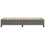 Gray synthetic leather bed frame 100x200 cm by vidaXL, Beds and slatted bases - Ref: Foro24-347237, Price: 93,04 €, Discount: %