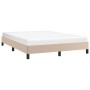 Estructura de cama de cuero sintético capuchino 140x200 cm de vidaXL, Camas y somieres - Ref: Foro24-346909, Precio: 99,95 €