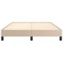 Estructura de cama de cuero sintético capuchino 140x200 cm de vidaXL, Camas y somieres - Ref: Foro24-346909, Precio: 98,64 €,...