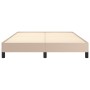 Estructura de cama de cuero sintético capuchino 140x200 cm de vidaXL, Camas y somieres - Ref: Foro24-346909, Precio: 100,15 €...