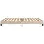 Estructura de cama de cuero sintético capuchino 140x200 cm de vidaXL, Camas y somieres - Ref: Foro24-346909, Precio: 98,64 €,...