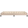 Estructura de cama de cuero sintético capuchino 140x200 cm de vidaXL, Camas y somieres - Ref: Foro24-346909, Precio: 100,15 €...