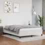 Bettgestell aus weißem Kunstleder, 140 x 190 cm von vidaXL, Betten und Lattenroste - Ref: Foro24-347246, Preis: 122,75 €, Rab...