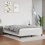 Estructura de cama de cuero sintético blanco 140x190 cm de vidaXL, Camas y somieres - Ref: Foro24-347246, Precio: 123,02 €, D...
