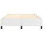White synthetic leather bed frame 140x190 cm by vidaXL, Beds and slatted bases - Ref: Foro24-347246, Price: 123,02 €, Discoun...