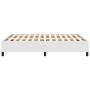 Bettgestell aus weißem Kunstleder, 140 x 190 cm von vidaXL, Betten und Lattenroste - Ref: Foro24-347246, Preis: 122,75 €, Rab...