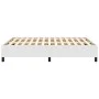 Estructura de cama de cuero sintético blanco 140x190 cm de vidaXL, Camas y somieres - Ref: Foro24-347246, Precio: 123,02 €, D...