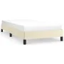 Estructura de cama de cuero sintético color crema 100x200 cm de vidaXL, Camas y somieres - Ref: Foro24-346888, Precio: 76,28 ...