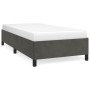 Dark gray velvet bed frame 100x200 cm by vidaXL, Beds and slatted bases - Ref: Foro24-347307, Price: 96,95 €, Discount: %