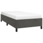Dark gray velvet bed frame 100x200 cm by vidaXL, Beds and slatted bases - Ref: Foro24-347307, Price: 96,95 €, Discount: %