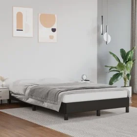 Black synthetic leather bed frame 120x200 cm by vidaXL, Beds and slatted bases - Ref: Foro24-346892, Price: 95,38 €, Discount: %