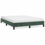 Estructura de cama de terciopelo verde 140x190 cm de vidaXL, Camas y somieres - Ref: Foro24-346973, Precio: 98,45 €, Descuent...