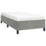 Estructura de cama de terciopelo gris claro 80x200 cm de vidaXL, Camas y somieres - Ref: Foro24-347288, Precio: 100,27 €, Des...