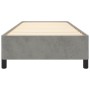 Estructura de cama de terciopelo gris claro 80x200 cm de vidaXL, Camas y somieres - Ref: Foro24-347288, Precio: 100,27 €, Des...
