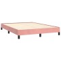 Estructura de cama de terciopelo rosa 140x190 cm de vidaXL, Camas y somieres - Ref: Foro24-346975, Precio: 106,20 €, Descuent...