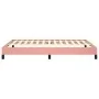 Estructura de cama de terciopelo rosa 140x190 cm de vidaXL, Camas y somieres - Ref: Foro24-346975, Precio: 104,41 €, Descuent...