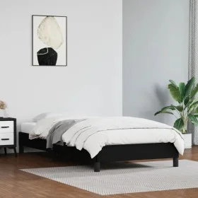 Bettgestell aus schwarzem Kunstleder, 100 x 200 cm von vidaXL, Betten und Lattenroste - Ref: Foro24-346886, Preis: 75,83 €, R...