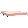 Estructura de cama de terciopelo rosa 180x200 cm de vidaXL, Camas y somieres - Ref: Foro24-346993, Precio: 104,80 €, Descuent...