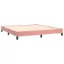 Estructura de cama de terciopelo rosa 180x200 cm de vidaXL, Camas y somieres - Ref: Foro24-346993, Precio: 102,55 €, Descuent...