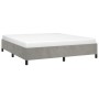 Light gray velvet bed frame 180x200 cm by vidaXL, Beds and slatted bases - Ref: Foro24-347336, Price: 136,20 €, Discount: %