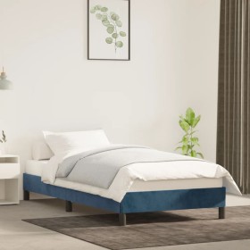 Estructura de cama de terciopelo azul 80x200 cm de vidaXL, Camas y somieres - Ref: Foro24-346944, Precio: 75,73 €, Descuento: %