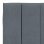 Estructura cama con luces LED terciopelo gris oscuro 160x200 cm
