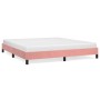 Estructura de cama de terciopelo rosa 160x200 cm de vidaXL, Camas y somieres - Ref: Foro24-346987, Precio: 104,47 €, Descuent...