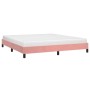 Estructura de cama de terciopelo rosa 160x200 cm de vidaXL, Camas y somieres - Ref: Foro24-346987, Precio: 104,47 €, Descuent...
