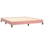 Pink velvet bed frame 160x200 cm by vidaXL, Beds and slatted bases - Ref: Foro24-346987, Price: 104,41 €, Discount: %