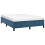 Estructura de cama de terciopelo azul 140x200 cm de vidaXL, Camas y somieres - Ref: Foro24-347328, Precio: 124,74 €, Descuent...