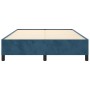 Estructura de cama de terciopelo azul 140x200 cm de vidaXL, Camas y somieres - Ref: Foro24-347328, Precio: 124,74 €, Descuent...