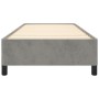 Estructura de cama de terciopelo gris claro 90x200 cm de vidaXL, Camas y somieres - Ref: Foro24-347300, Precio: 92,20 €